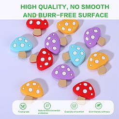 Perline focali in silicone ecologico per uso alimentare da 12 pz 4 colori&nbsp;SIL-SZ0001-10