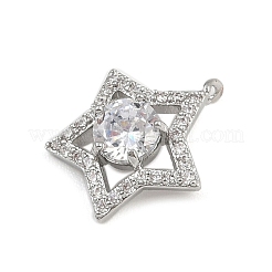Pendentifs avec zircon cubiques à micro-pavés en laiton&nbsp;LS-KK-S339-03P