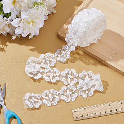 5 Yards Polyester-Blumenspitzenbesatzband&nbsp;OCOR-WR0001-92