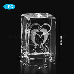 Transparente Glasdisplaydekorationen&nbsp;DJEW-WH0010-41