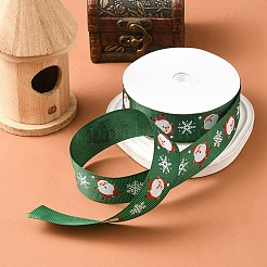 1 Rolle weihnachtlich bedrucktes Ripsband aus Polyester&nbsp;OCOR-YW0001-05B