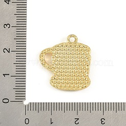 Pendentifs en émail d'alliage de café mélangé&nbsp;ENAM-B038-01G-03