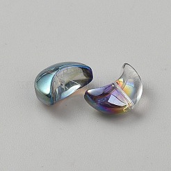 Galvanisieren transparente Glasperlen&nbsp;GLAA-WH0031-103