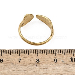 Anelli polsini aperti in acciaio inossidabile 304 per donna&nbsp;RJEW-A089-01A-G