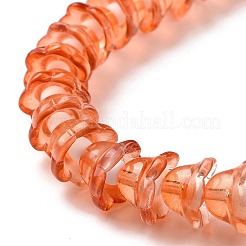 Abalorios de vidrio transparente hebras&nbsp;LAMP-H061-01D-06