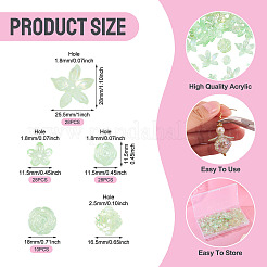 94pcs 4 Arten transparente Acrylperlen&nbsp;TACR-TA0001-84