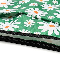 Buchhüllen aus Polyester mit Reißverschluss und Gänseblümchenmuster&nbsp;AJEW-Z051-03A