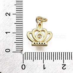Ottone micro spianare pendenti zirconi&nbsp;KK-Z100-06G