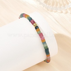 Bracelets de perles de jade blanc naturel&nbsp;BJEW-JB14426