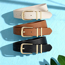 3 ceinture en cuir PU avec boucle en alliage&nbsp;AJEW-CL0005-98