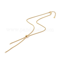 Herstellung von Lasso-Halsketten aus Edelstahl 304&nbsp;AJEW-JB00993