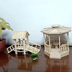 8 style de bâtons d'artisanat en bois&nbsp;WOOD-BC0001-12