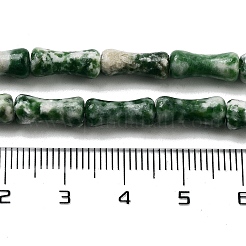 Fili di perle di diaspro spot verde naturale&nbsp;G-Q178-A15-01