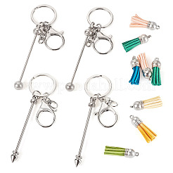 Kit fai da te per realizzare portachiavi con perline in lega e lega di alluminio&nbsp;DIY-TA0012-43P