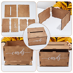 Hochzeitskartenboxen aus Holz&nbsp;CON-WH0100-16A