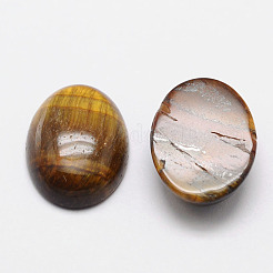 Oval natürliche Tigerauge cabochons&nbsp;G-K020-40x30mm-04