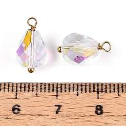 Galvanisierte Glas-Tropfenanhänger&nbsp;STAS-N110-13G