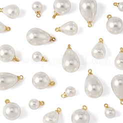 24 Stück 4 Stile ABS-Kunststoff-Imitationsperlen-Charms&nbsp;KK-FS0001-79