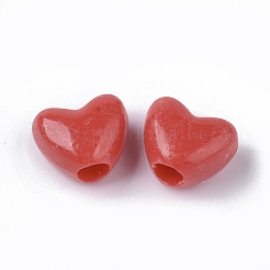 Perline europei acrilici opachi&nbsp;X-MACR-N008-11