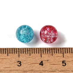 Perles de verre craquelé peintes par pulvérisation&nbsp;CCG-JP0001-01