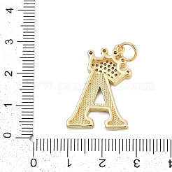 Pendentifs avec zircon cubiques à micro-pavés en laiton&nbsp;KK-I723-50G-01