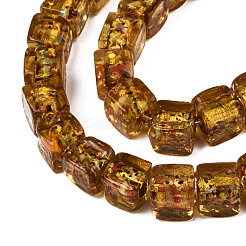 Perline murano con foglia argento fatto a mano&nbsp;FOIL-N004-01A-05