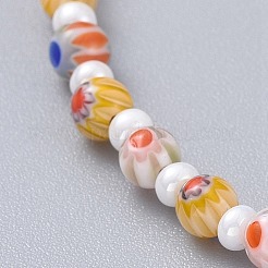 Millefiori Glas Fußkettchen&nbsp;AJEW-AN00272