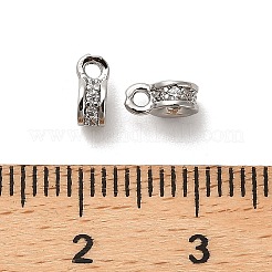 Micro pavé di ottone chiaro tubi in zirconia cubica&nbsp;KK-B110-05P