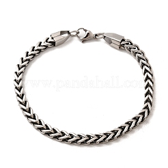 Weizenkettenarmbänder aus 304 Edelstahl für Männer und Frauen&nbsp;BJEW-B140-05P