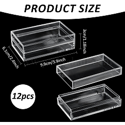 Transparente Kunststoffvitrine für Minifiguren&nbsp;ODIS-WH0043-152C