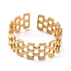 Anillos de dedo de acero inoxidable 304 con revestimiento iónico (IP)&nbsp;RJEW-L102-20G