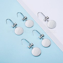 Crochets de boucles d'oreilles en acier inoxydable chirurgical 316&nbsp;STAS-TAC0001-01B