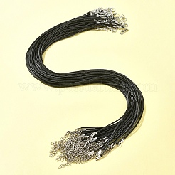 36 Stück schwarze gewachste Kordel zum Herstellen einer Halskette&nbsp;NCOR-FS0001-05P