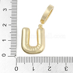 Pendenti in zirconi cubici trasparenti in micro pavè di ottone&nbsp;KK-M289-01U-G