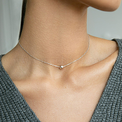 S925 Sterling Silber Schmuckset Ohrringe und Halskette stilvoll elegant vielseitig für Anlässe&nbsp;SA5637-3