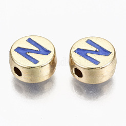 Legierung Emaille-Perlen&nbsp;ENAM-S122-029N-RS