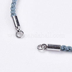 Creazione di bracciali in cordoncino di cotone intrecciato&nbsp;MAK-I006-04P