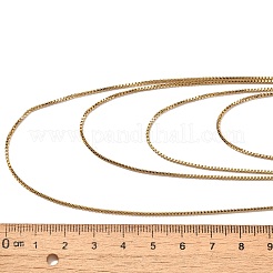Collares multicapa de cadena de caja de acero inoxidable 304 para mujer&nbsp;NJEW-U025-01G-03