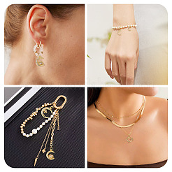 12pcs 6 styles pendentifs en laiton micro pavé de zircone cubique&nbsp;KK-TA0008-69