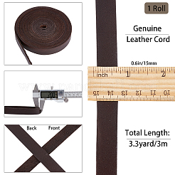 Cordoncino piatto in pelle di vacchetta&nbsp;WL-GF0001-08B-02