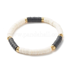 Handgefertigte Heishi-Perlen-Stretcharmbänder aus Fimo&nbsp;BJEW-JB07396