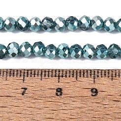 Transparentes perles de verre de galvanoplastie brins&nbsp;EGLA-Q131-01A-03
