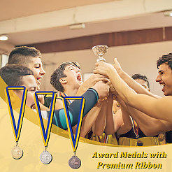 3 Stück 3 Farben Legierung Award Basketball-Medaille&nbsp;AJEW-FG0003-35