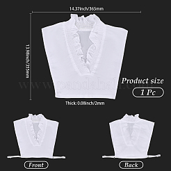 Camicia di cotone staccabile donna colletto falso&nbsp;AJEW-WH20054-051