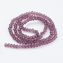 Chapelets de perles en verre transparente  &nbsp;GLAA-R029-4mm-M