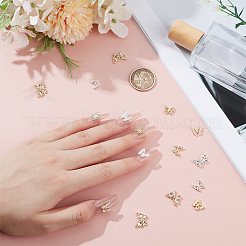 6 Stil Legierung Strass Cabochons&nbsp;FIND-OC0013-52