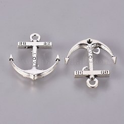 Tibetischer stil Aluminium Anhänger & Charms&nbsp;TIBEB-A11925-AS-FF