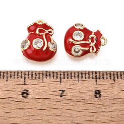 Messing micro pave klar zirkonia charme&nbsp;KK-N288-07G