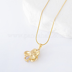 3 collar con colgante de flor de rhinestone de cristal de acero inoxidable para mujer&nbsp;LR1845