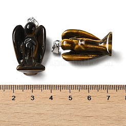 Natürlichen Tigerauge Anhänger&nbsp;G-C095-03P-02